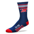 Mississippi Rebels (Ole Miss) 4 Stripe Deuce official licensed sport socks