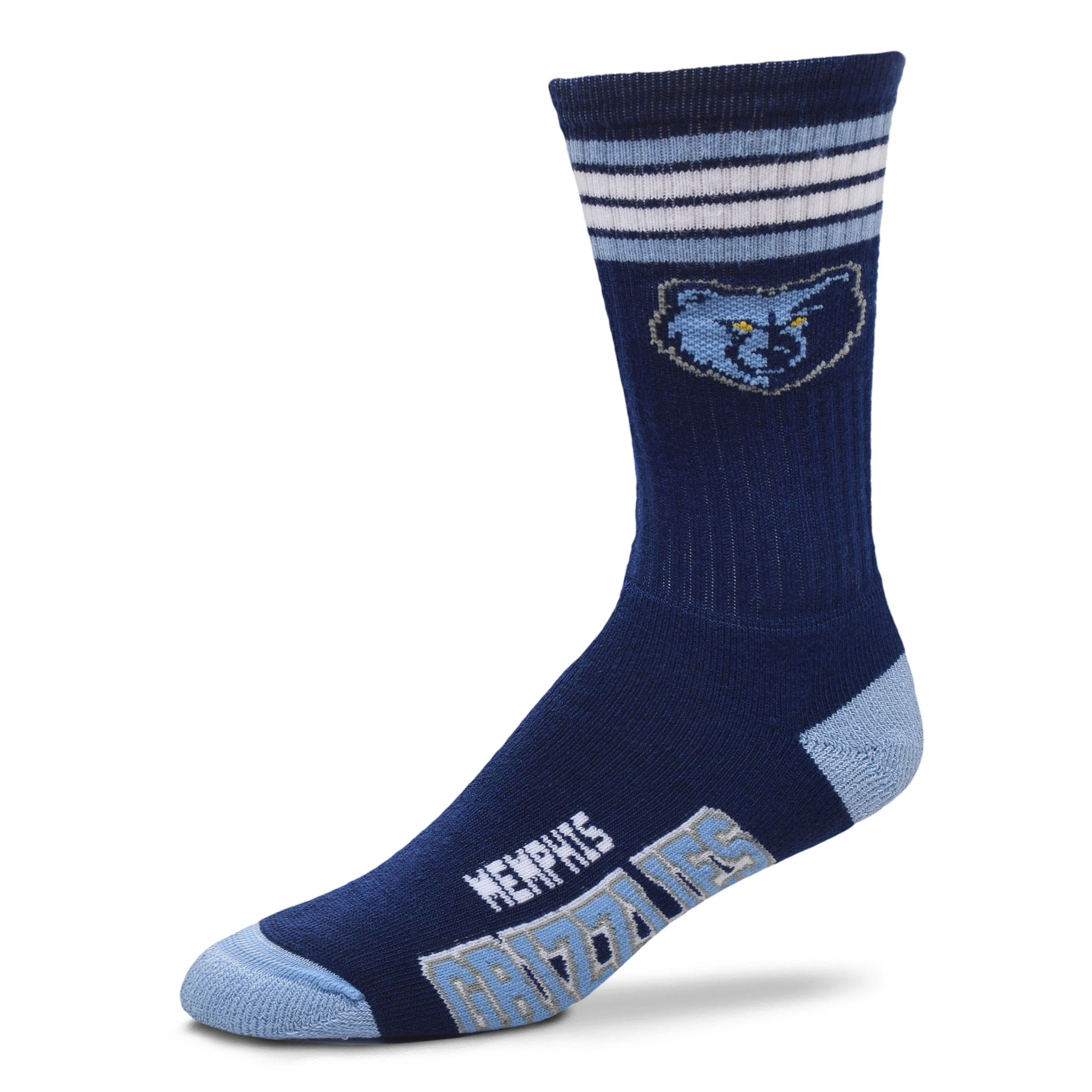 Memphis Grizzlies 4 Stripe Deuce official licensed sport socks