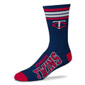 Minnesota Twins 4 Stripe Deuce official licensed sport socks