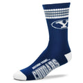 BYU Cougars 4 Stripe Deuce official licensed sport socks