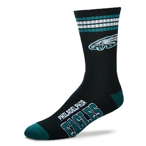 Philadelphia Eagles 4 Stripe Deuce official licensed sport socks
