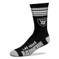 Las Vegas Raiders 4 Stripe Deuce official licensed sport socks