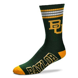 Baylor Bears 4 Stripe Deuce official licensed sport socks