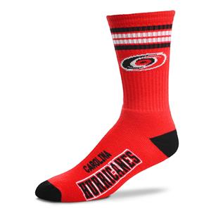 Carolina Hurricanes 4 Stripe Deuce official licensed sport socks