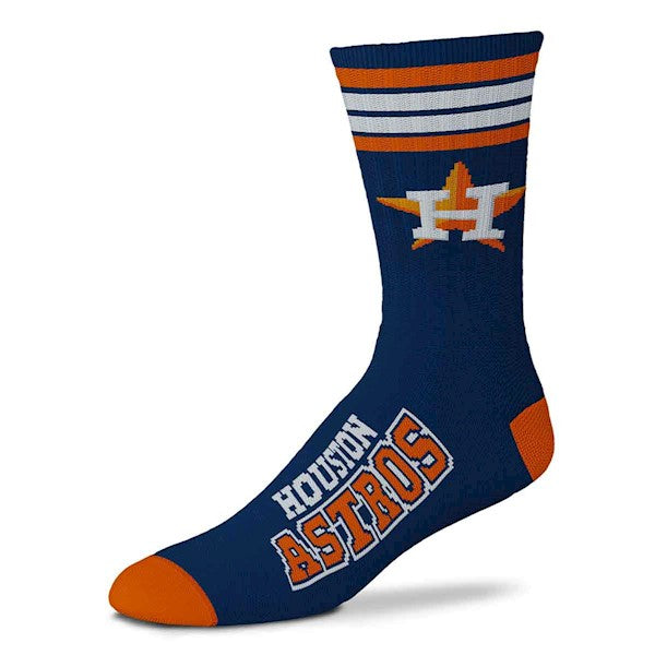 Houston Astros 4 Stripe Deuce official licensed sport socks