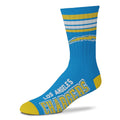 Los Angeles Chargers 4 Stripe Deuce official licensed sport socks