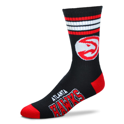 Atlanta Hawks 4 Stripe Deuce official licensed sport socks