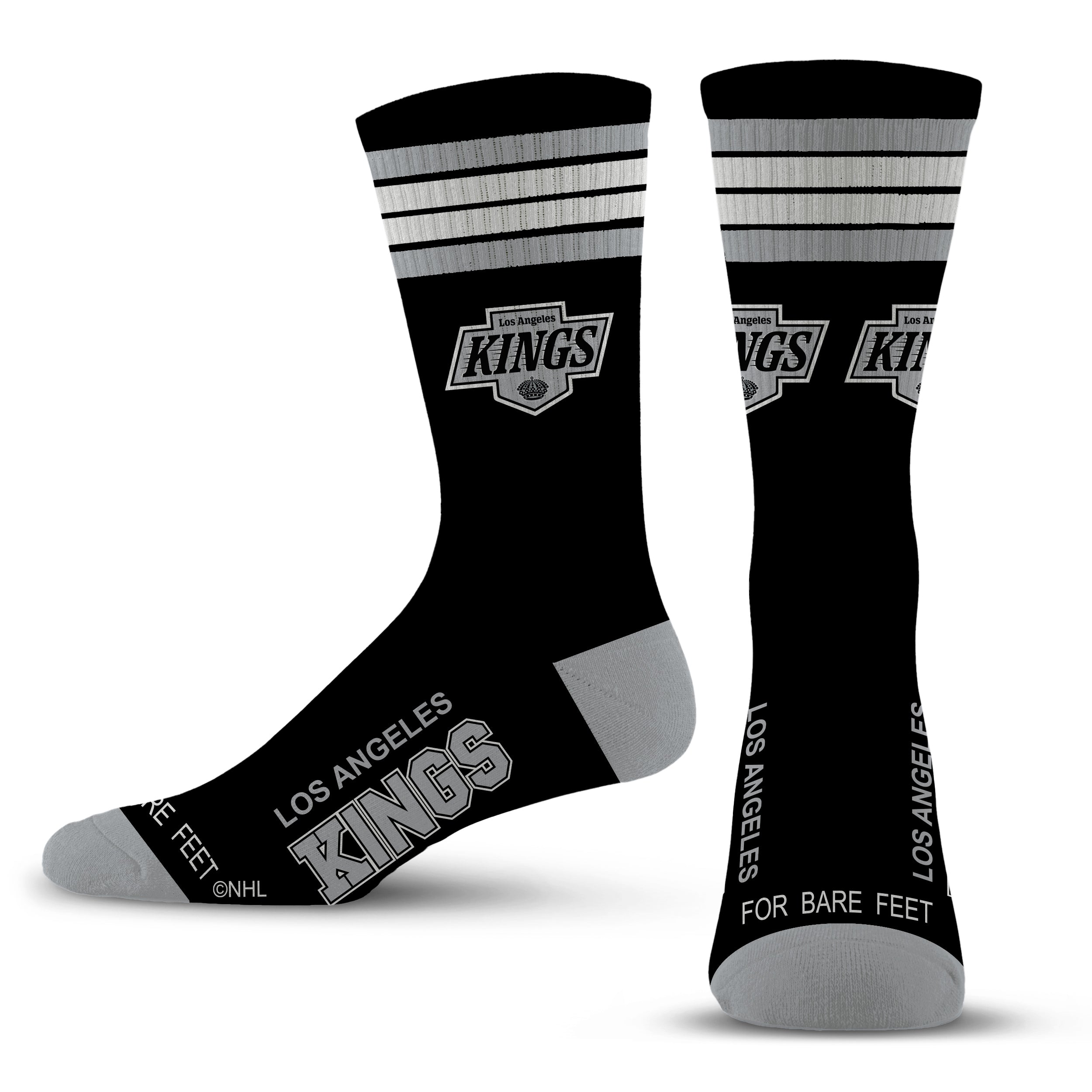Los Angeles Kings 4 Stripe Deuce official licensed sport socks