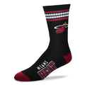 Miami Heat 4 Stripe Deuce official licensed sport socks