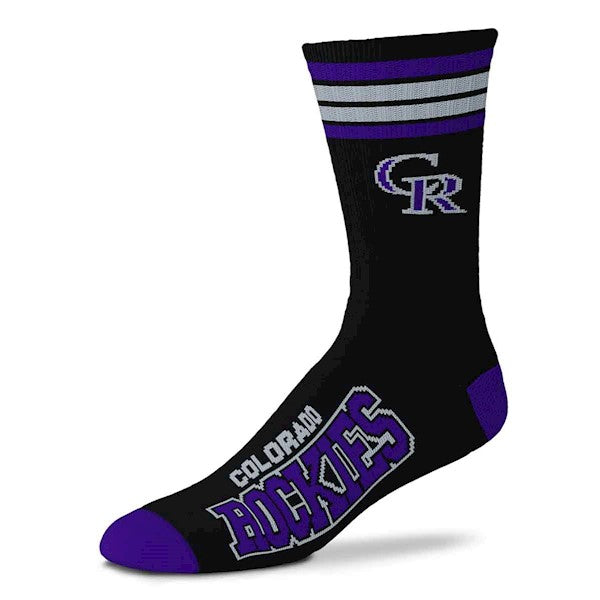 Colorado Rockies 4 Stripe Deuce official licensed sport socks