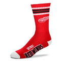 Detroit Red Wings 4 Stripe Deuce official licensed sport socks