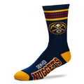Denver Nuggets 4 Stripe Deuce official licensed sport socks