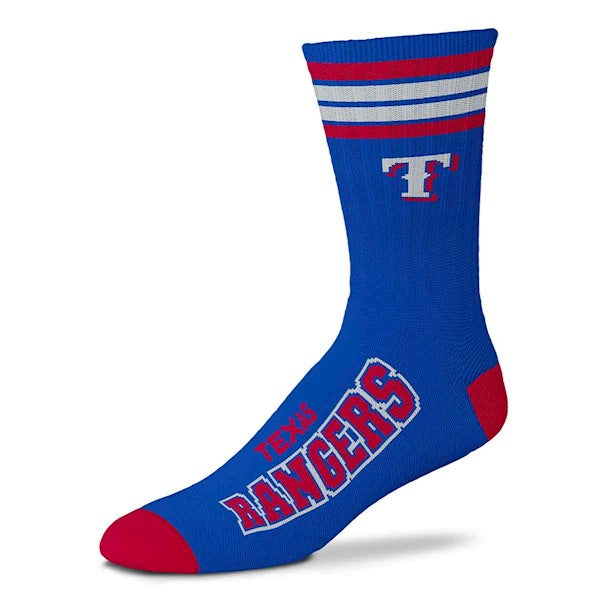 Texas Rangers 4 Stripe Deuce official licensed sport socks