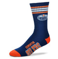 Edmonton Oilers 4 Stripe Deuce official licensed sport socks