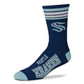 Seattle Kraken 4 Stripe Deuce official licensed sport socks