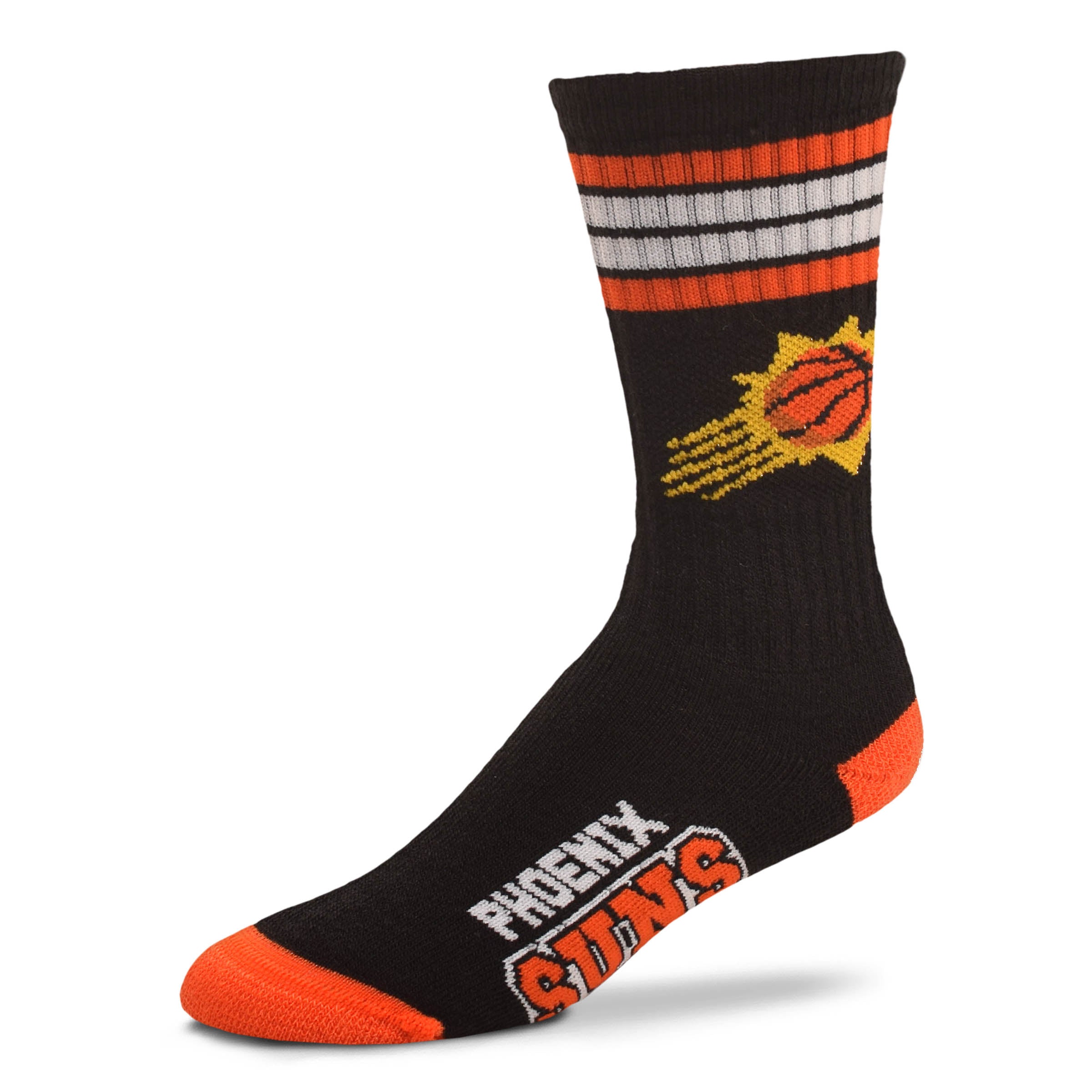 Phoenix Suns 4 Stripe Deuce official licensed sport socks
