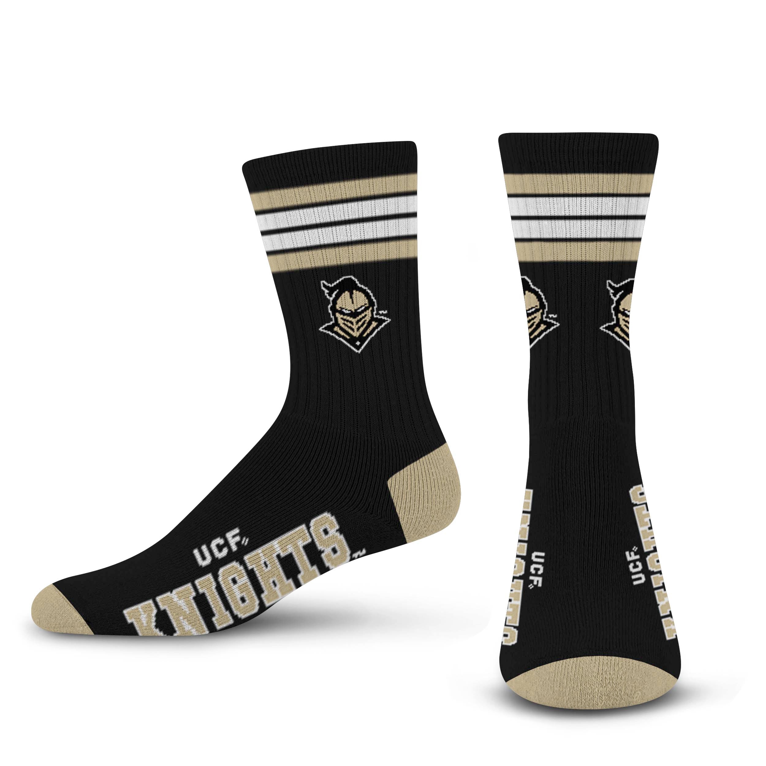 Central Florida Knights 4 Stripe Deuce official licensed sport socks