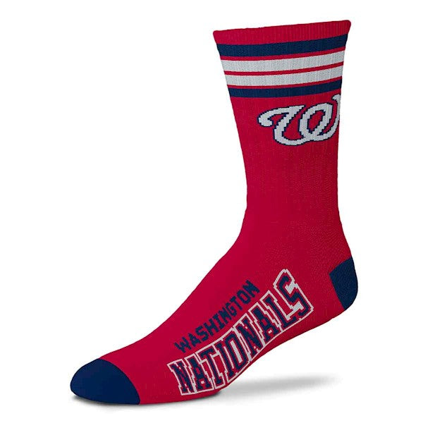 Washington Nationals 4 Stripe Deuce official licensed sport socks