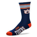 Auburn Tigers 4 Stripe Deuce official licensed sport socks