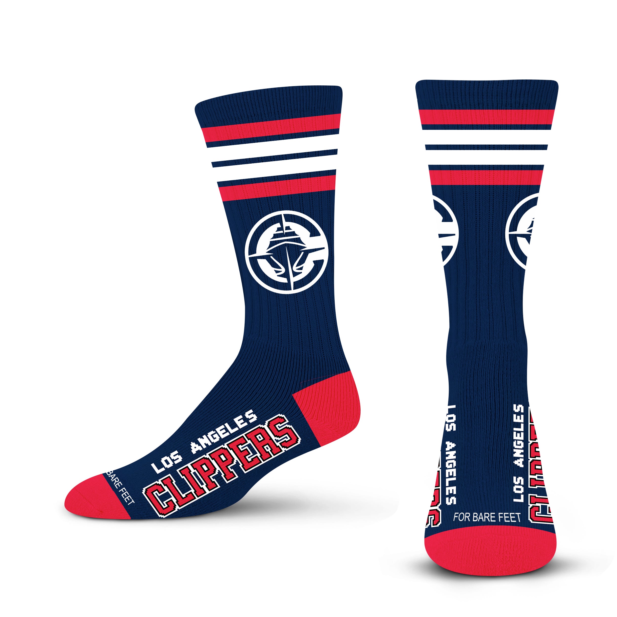 LA Clippers 4 Stripe Deuce official licensed sport socks