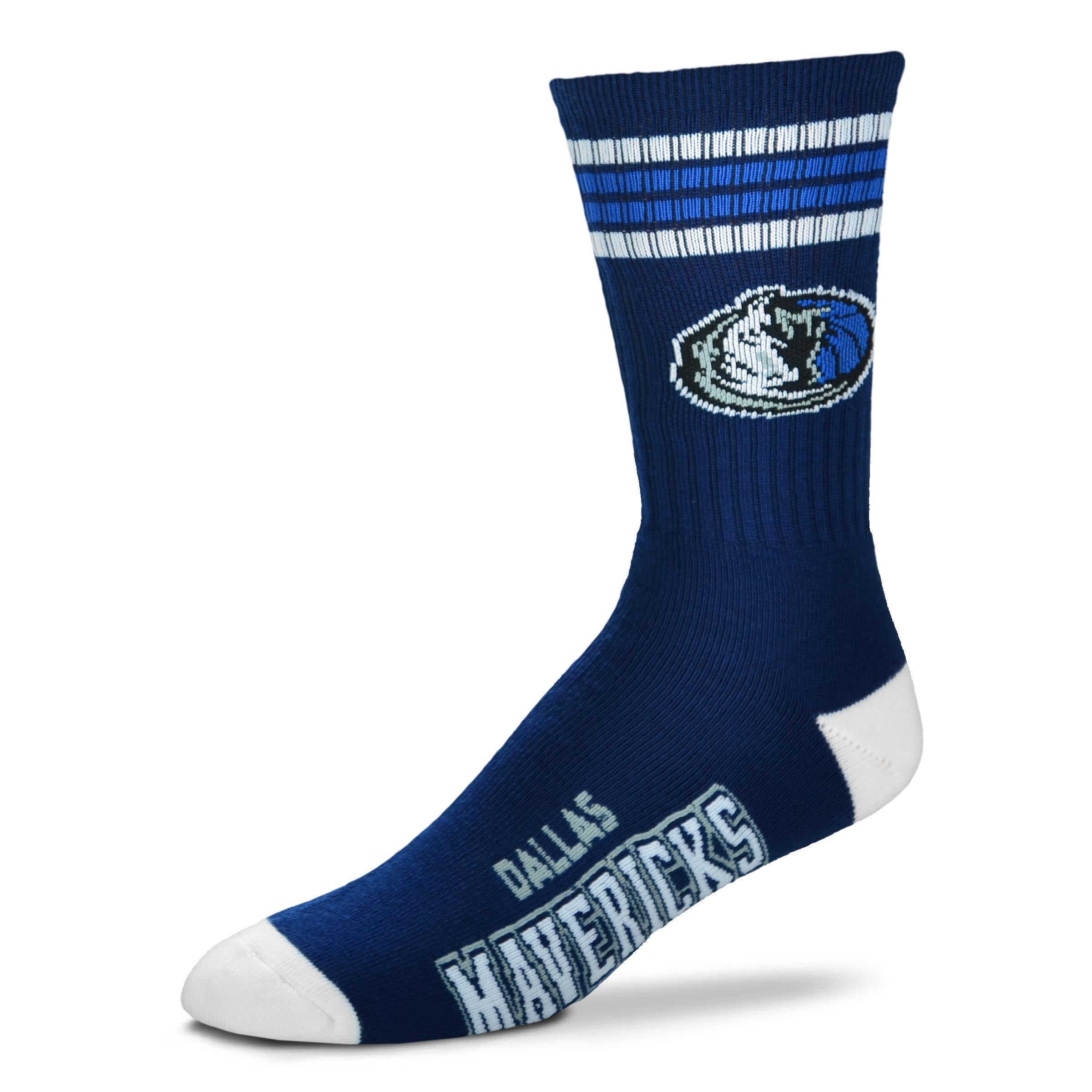 Dallas Mavericks 4 Stripe Deuce official licensed sport socks