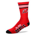 New Jersey Devils 4 Stripe Deuce official licensed sport socks