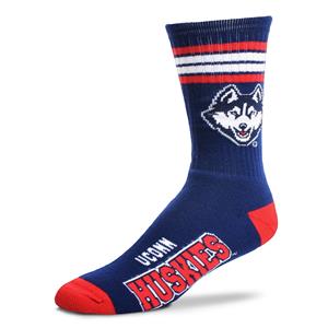 Connecticut UCONN Huskies 4 Stripe Deuce official licensed sport socks