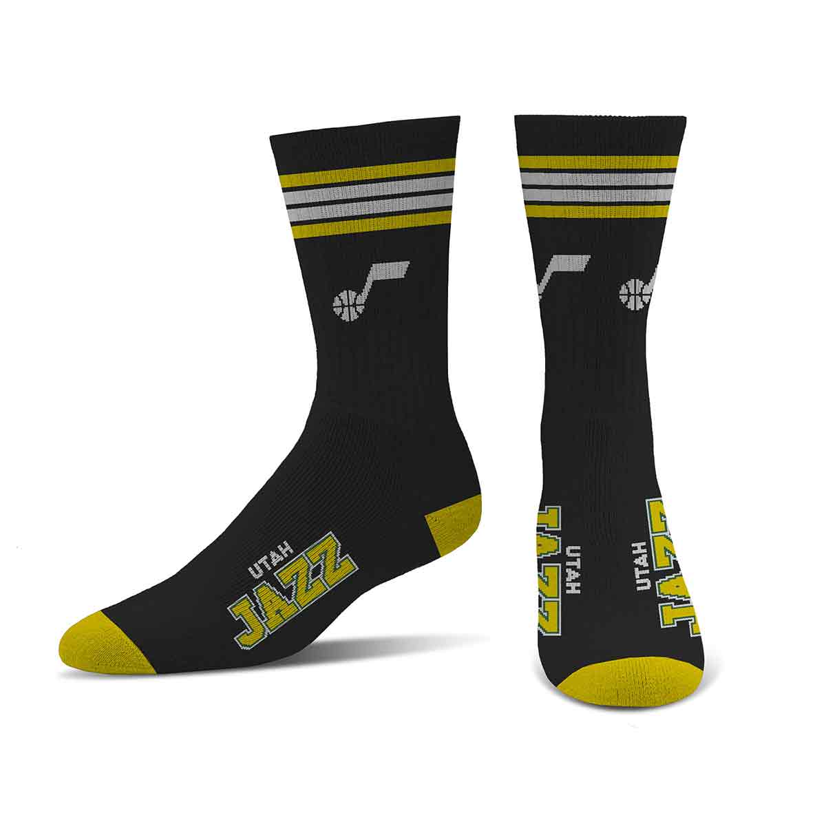 Utah Jazz 4 Stripe Deuce official licensed sport socks
