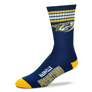 Nashville Predators 4 Stripe Deuce official licensed sport socks