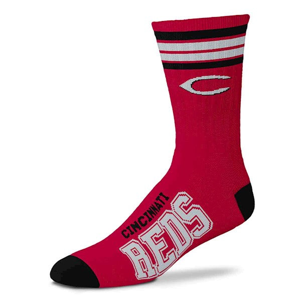 Cincinnati Reds 4 Stripe Deuce official licensed sport socks