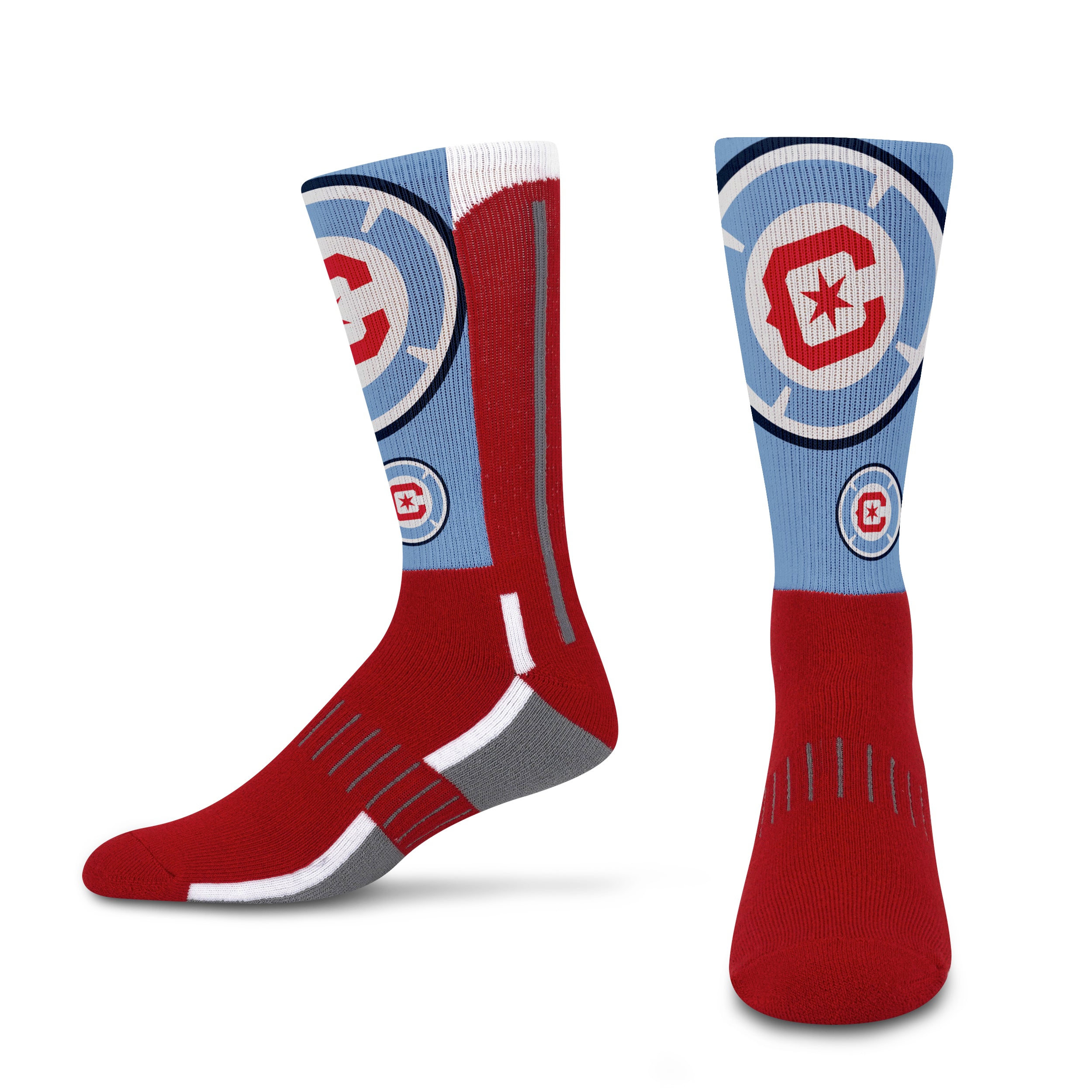 Chicago Fire FC Phenom Curve Zoom II official licensed MLS socks